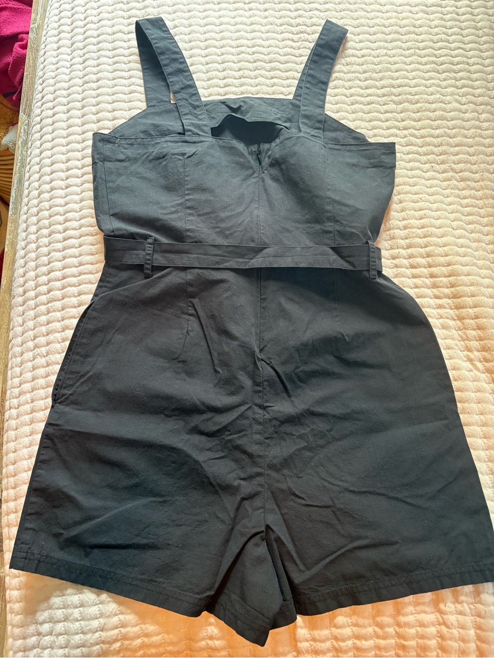 United By Blue Black Sleeveless Tie-Waist Romper - Picture 2 of 5